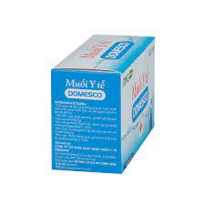 💙MUỐI Y TẾ DOMESCO HỘP 50 GÓI MUỐI Y TẾ 𝐃𝐎𝐌𝐄𝐒𝐂𝐎 DẠNG GÓI TỰ PHA NỒNG ĐỘ 0,9% TIỆN LỢI‼️