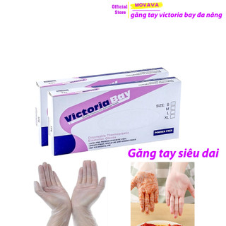 Găng tay Victoria bay chất cao su non phục vụ nấu ăn, làm bếp nhà hàng - Movava