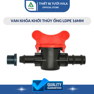 Van khóa khởi thủy LDPE 16mm kèm gioăng cao su - Van khóa khởi thủy LDPE 20mm kèm gioăng cao su