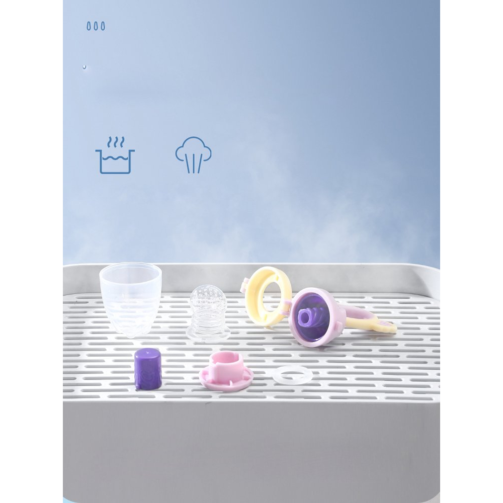 Túi Nhai Ăn Dặm Hình Gấu Ấm Baby Kèm Hộp Chống Hóc Cho Bé Tập Ăn Dặm Cho Bé