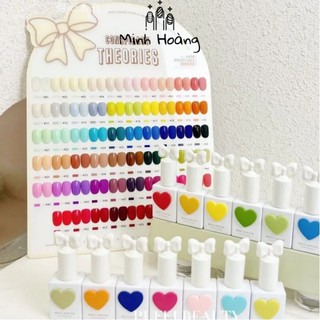 Set sơn nơ 58 màu Macaron kèm bảng màu và base top chuẩn tone hàn quốc ...