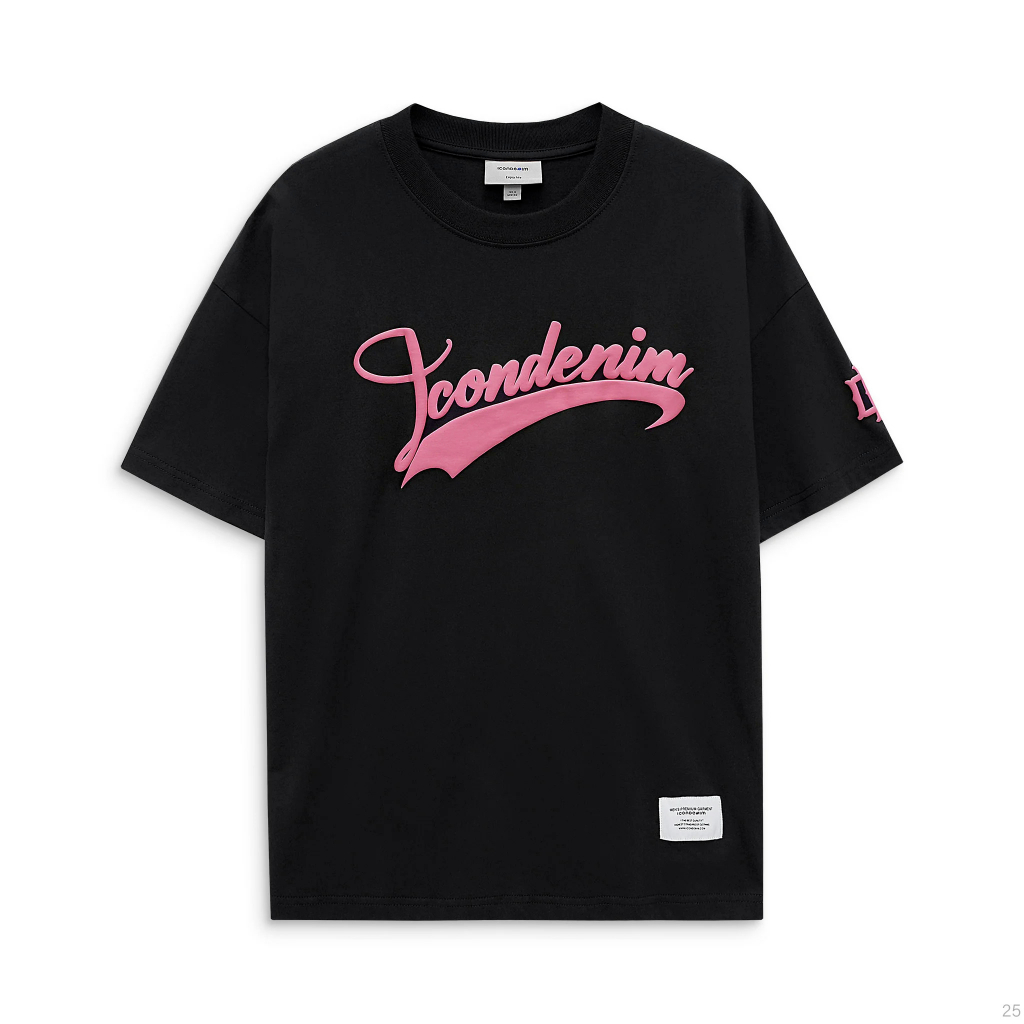 Set Đồ ICONDENIM Logo Black-Pink Printed SEID0025