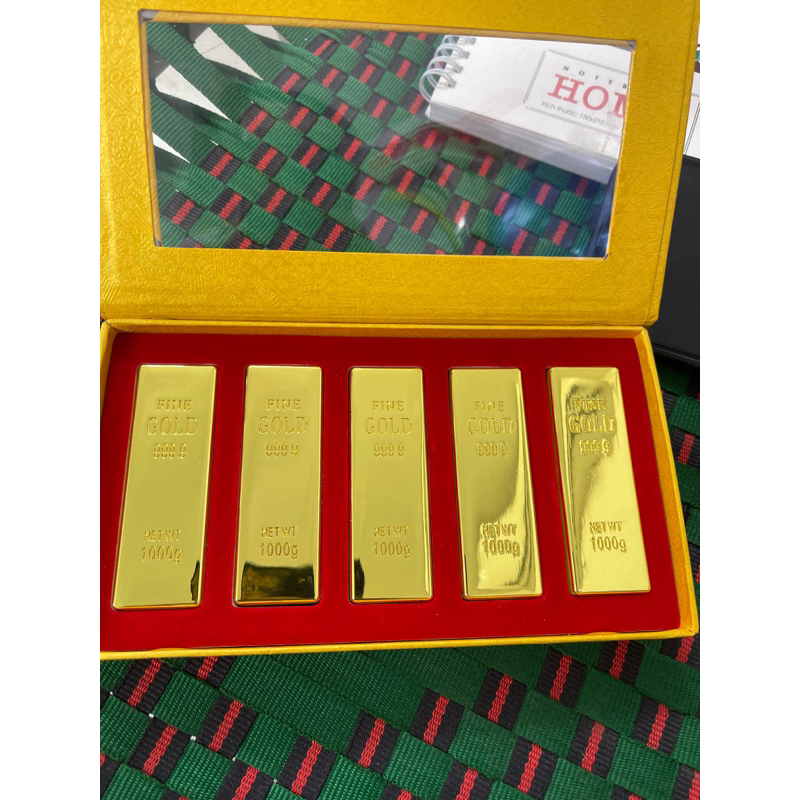 Thỏi vàng mạ vàng 24k