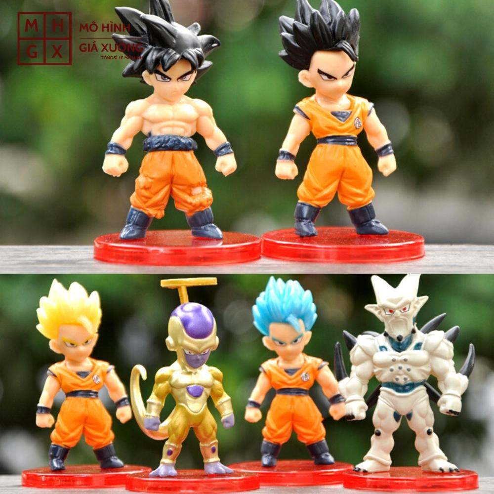 Mô hình DragonBall Bộ 21 nhân vật dragon ball chibi WCF Bản A - Cao 6-7cm - nặng 300gram - Dragon Ball - no box, bọc túi