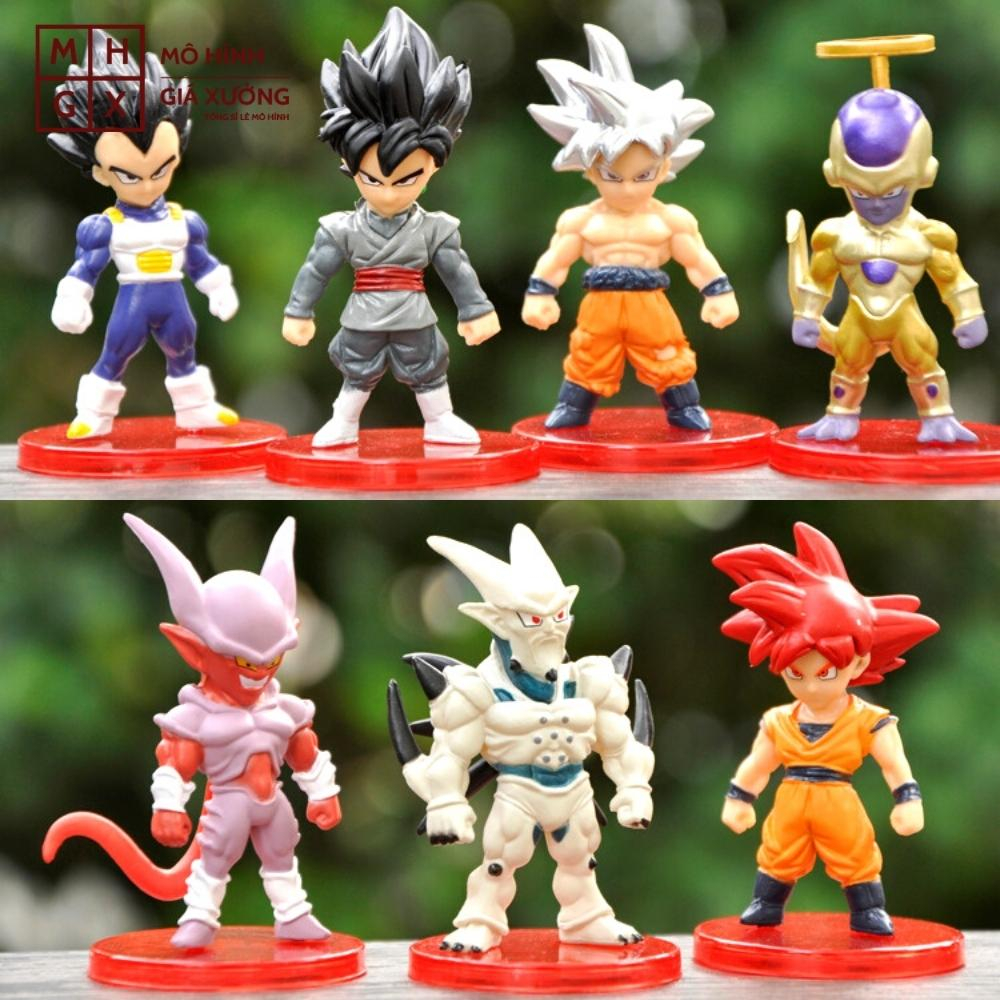 Mô hình DragonBall Bộ 21 nhân vật dragon ball chibi WCF Bản A - Cao 6-7cm - nặng 300gram - Dragon Ball - no box, bọc túi