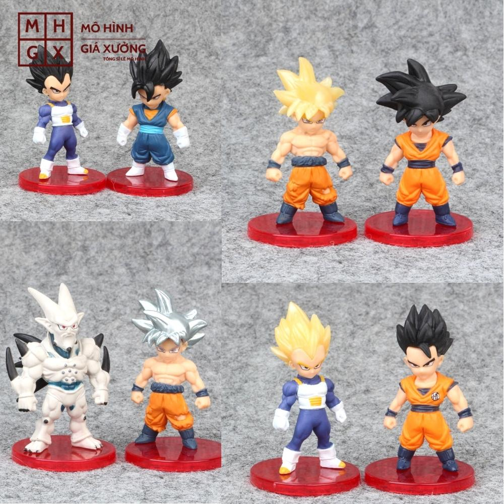 Mô hình DragonBall Bộ 21 nhân vật dragon ball chibi WCF Bản A - Cao 6-7cm - nặng 300gram - Dragon Ball - no box, bọc túi