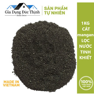 (1kg) Cát Mangan lọc nước loại 1. Cát Mangan bọc 2 lớp chất lượng cao. Kích cỡ 0,6 - 1,5mm