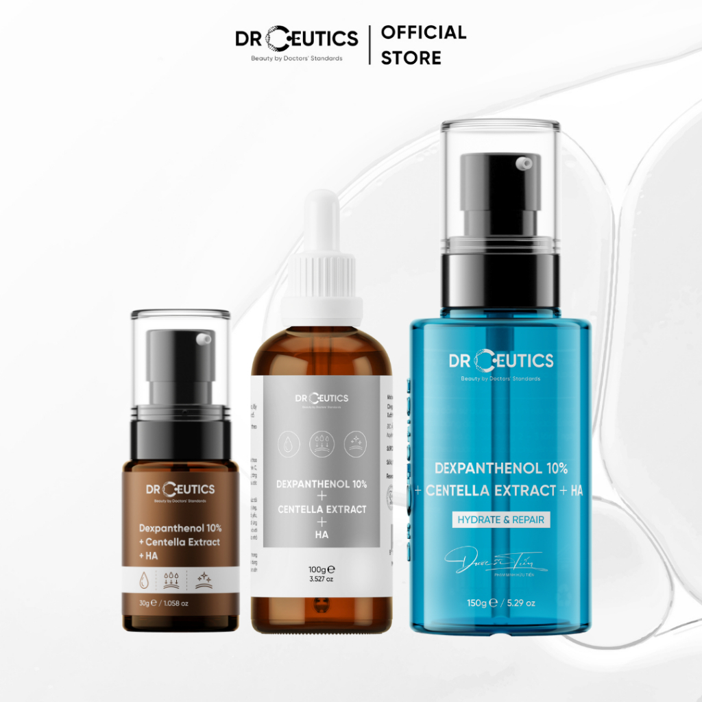 DRCEUTICS Serum B5 DrCeutics Cấp Ẩm Và Phục Hồi Da Dexpanthenol 10% + Centella Extract + HA (30g)