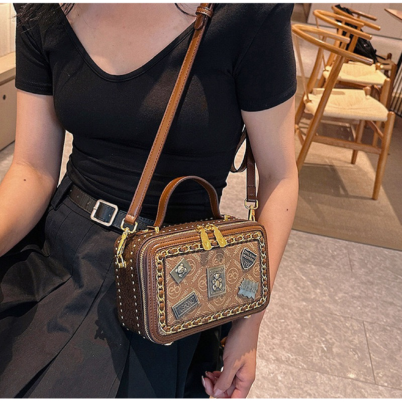 Túi xách nữ đeo chéo đeo vai cốp chữ nhật hàng quảng châu cao cấp