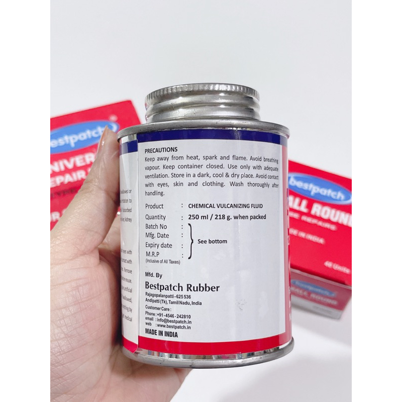 Keo vá săm và lốp Best bestpatch, miếng vá săm chuyên dụng đủ kích cỡ sử dụng xe máy, oto và xe đạp điện