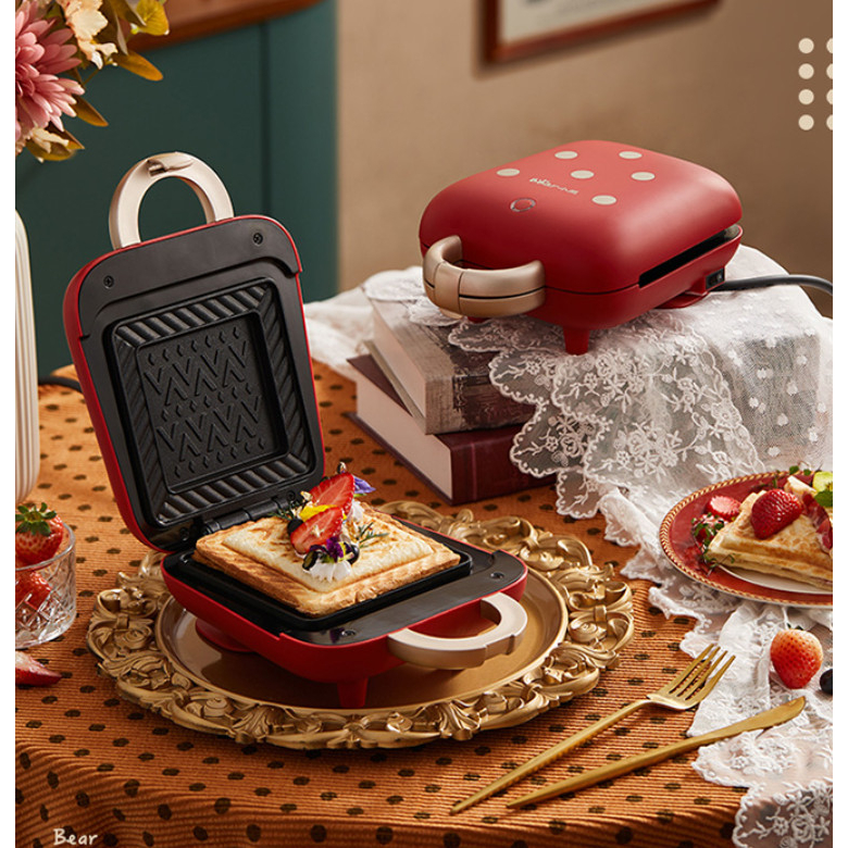 Máy nướng bánh mỳ Máy kẹp bánh mỳ Sandwich Bear SMZ-B05N1 bảo hành 12 tháng