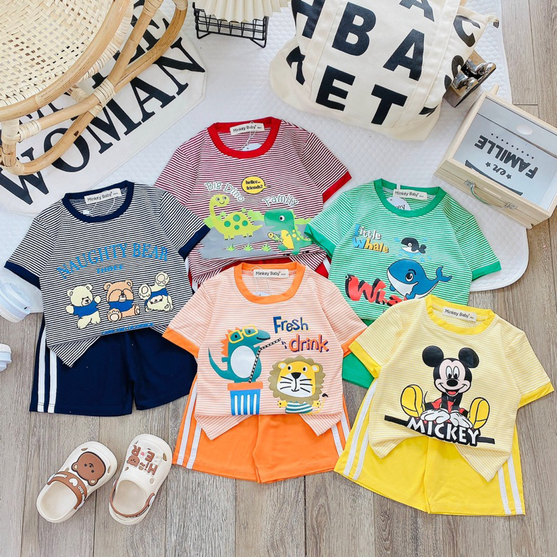 Cộc soc det phoi thun lạnh cho bé trai và gái