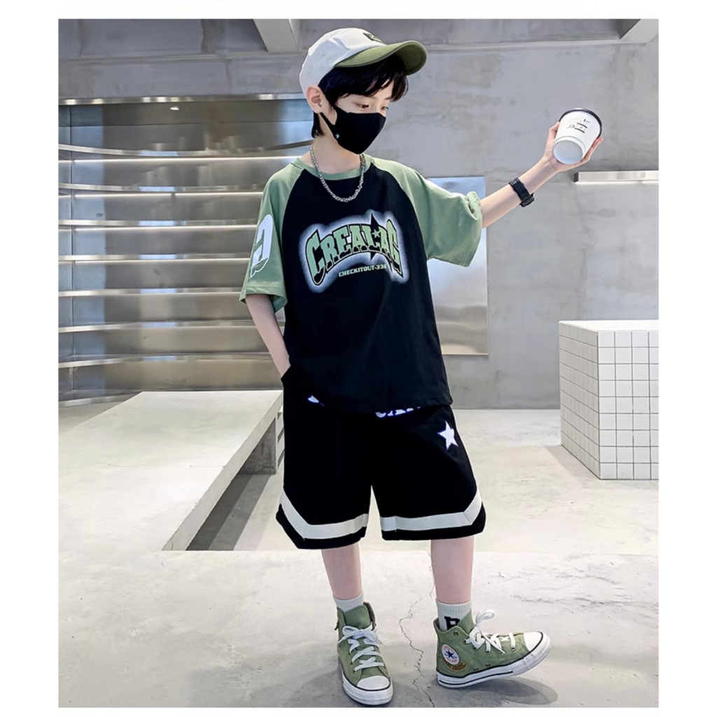 SÉT BỘ THUN MẶC NHÀ BÉ TRAI SIÊU COOL