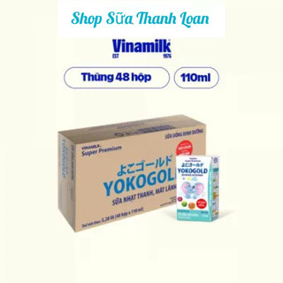 Combo 3 thùng 144 hộp sữa uống dinh dưỡng vinamilk yokogold 110ml.