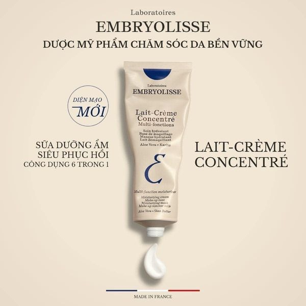 Sữa dưỡng ẩm phục hồi da Embryolisse Lait Creme Concentre 30ml, tái tạo, làm dịu kích ứng, cấp ẩm, kem lót | BigBuy360 - bigbuy360.vn