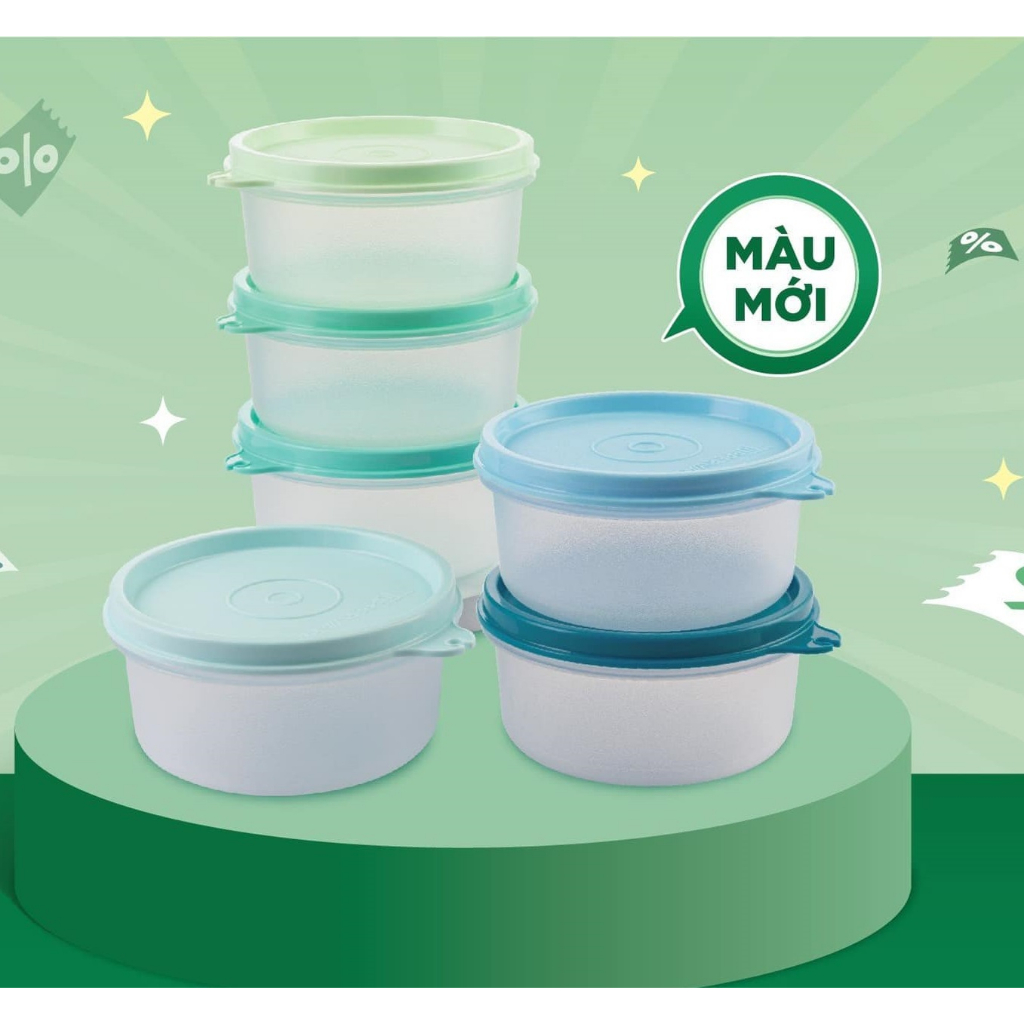 Bộ hộp bảo quản thực phẩm Tupperware Small Server Pastel Set 6 hộp