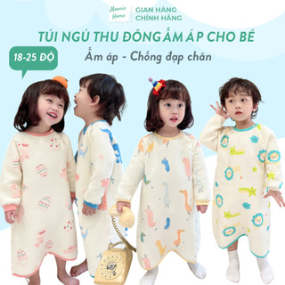   Hàng sẵn 17 -26 ĐỘ  Túi Ngủ Cho Bé Thu Đông Cotton Trần Bông Mềm Nhẹ 2025 