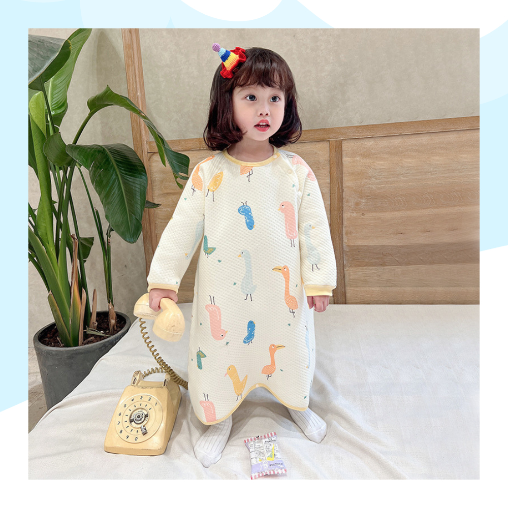 Túi Ngủ Cho Bé Thu Đông Cotton Trần Bông Mềm Nhẹ 2023
