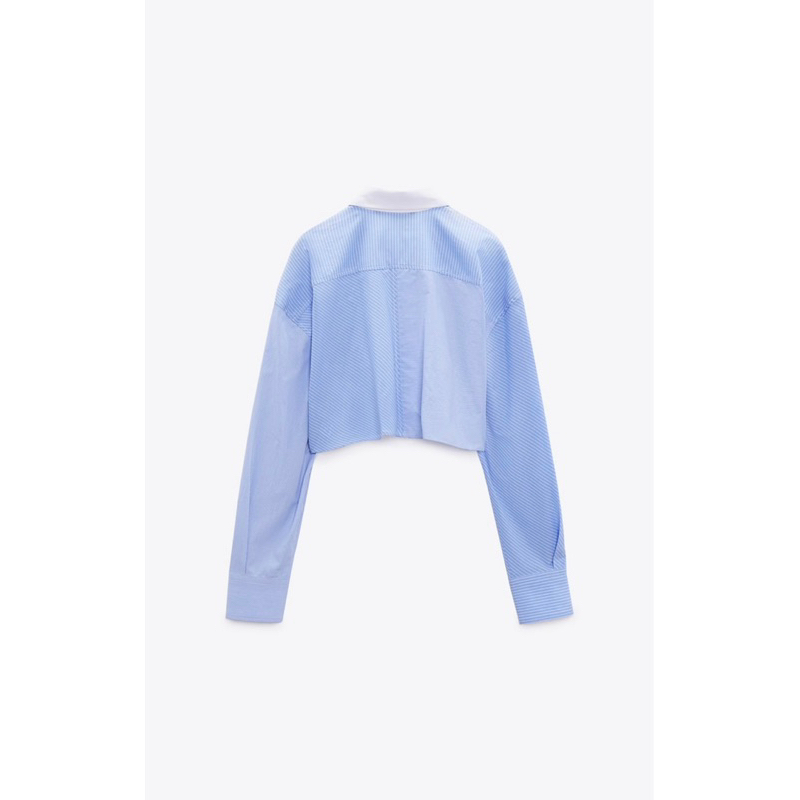 Áo sơ mi Croptop Zara Authentic