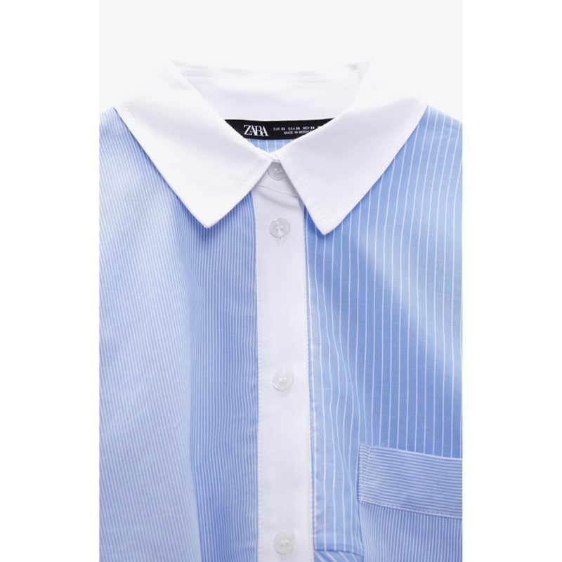 Áo sơ mi Croptop Zara Authentic