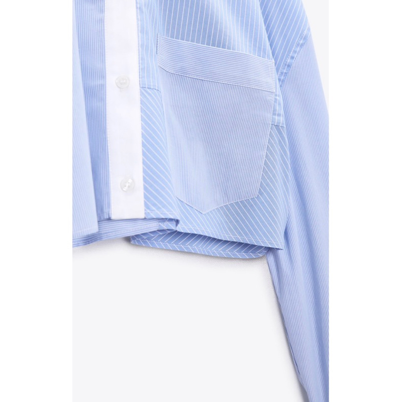 Áo sơ mi Croptop Zara Authentic