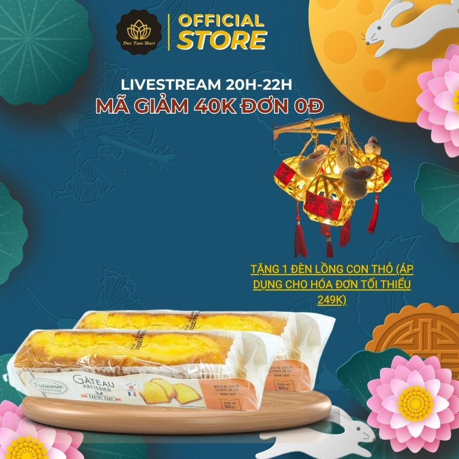 Bánh bông lan bơ bà Đầm Patisserie Tradition Pháp 200g thơm ngon, nhiều dinh dưỡng