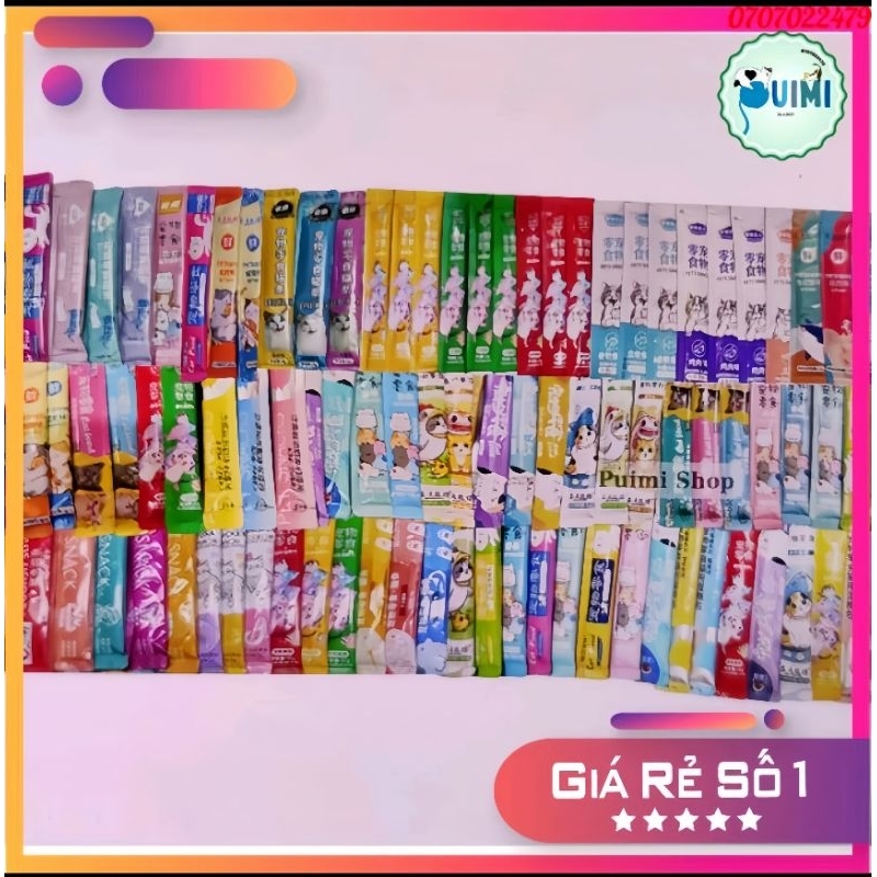 Súp thưởng 100 thanh mix hơn 15-20 loại ngẫu nhiên- DATE XA