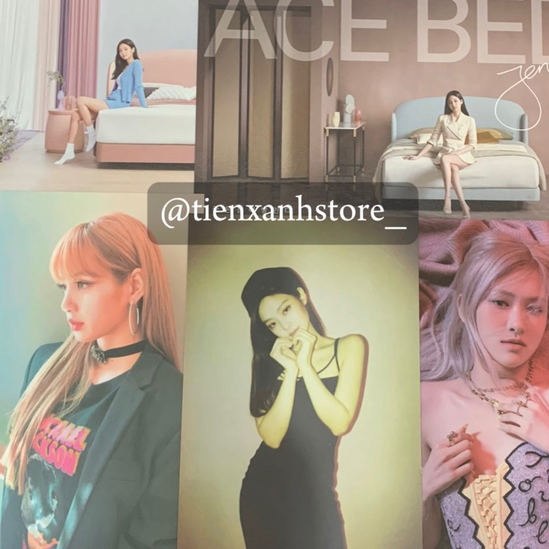 Siêu tầm postcard Blackpink Lisa Jennie Rosé Jisoo