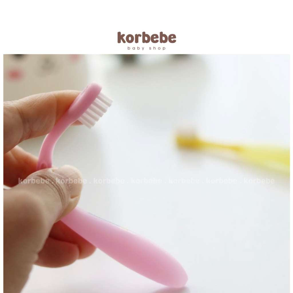 Set 2 bàn chải đánh răng cho bé Lion Kodomo Hàn Quốc