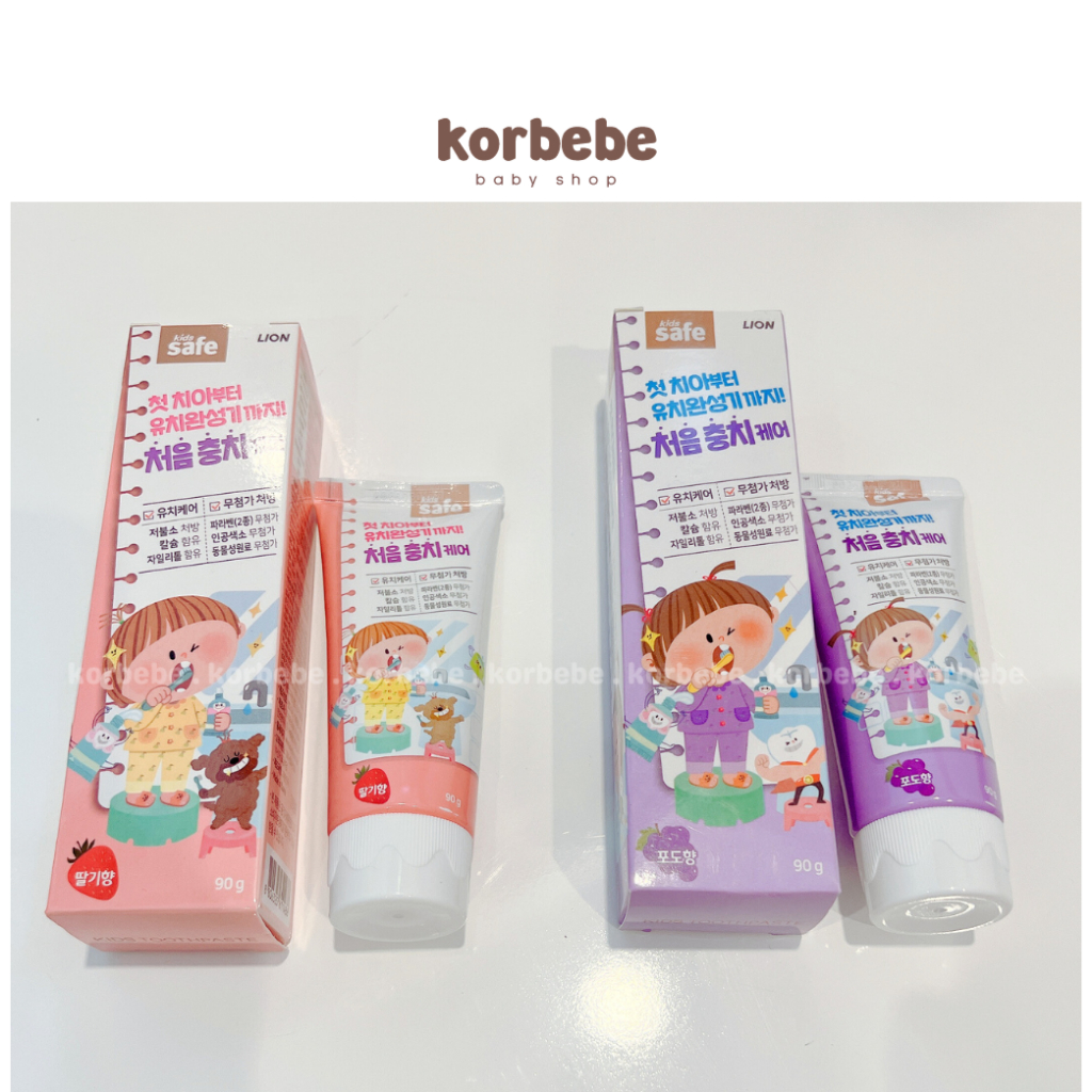 Kem đánh răng cho bé Lion Kids Safe Hàn Quốc 90g