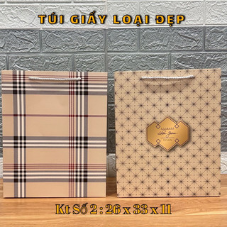 Combo 12c túi giấy đựng quà - túi ivory chất liệu giấy tốt - túi quà tặng loại đẹp