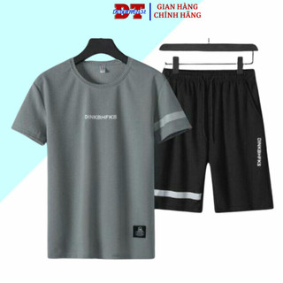 ( Hàng hootttttt ) Bộ thể thao thun lưới mè - Nguyên sét đồ mặc nhà nam nữ in hình mới thoải mái đi chơi mặc cặp