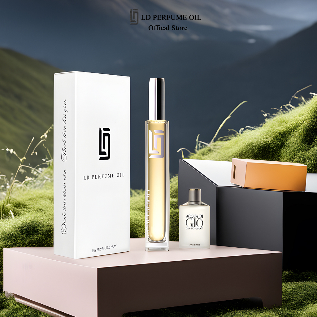 Nước hoa nam LD8 mùi hương Acqua Di Giò tươi mát, Tinh dầu thơm chai chiết 12ml