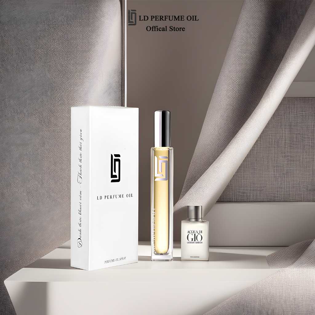 Nước hoa nam LD8 mùi hương Acqua Di Giò tươi mát, Tinh dầu thơm chai chiết 12ml