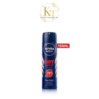 Xịt ngăn mùi nivea men khô thoáng 💥 chính hãng 💥 sản phẩm cảm giác khô thoáng ngăn tiết mồ hôi loại 150ml - 81602
