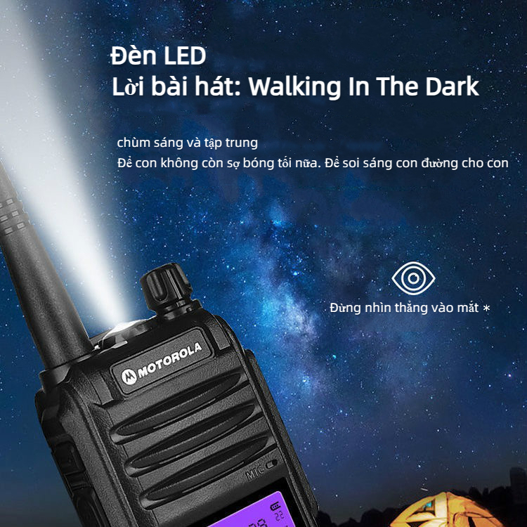 Bộ đàm Motorola 128CH Marine U/V Dual Frequency FM Đài phát thanh hai chiều 15KM