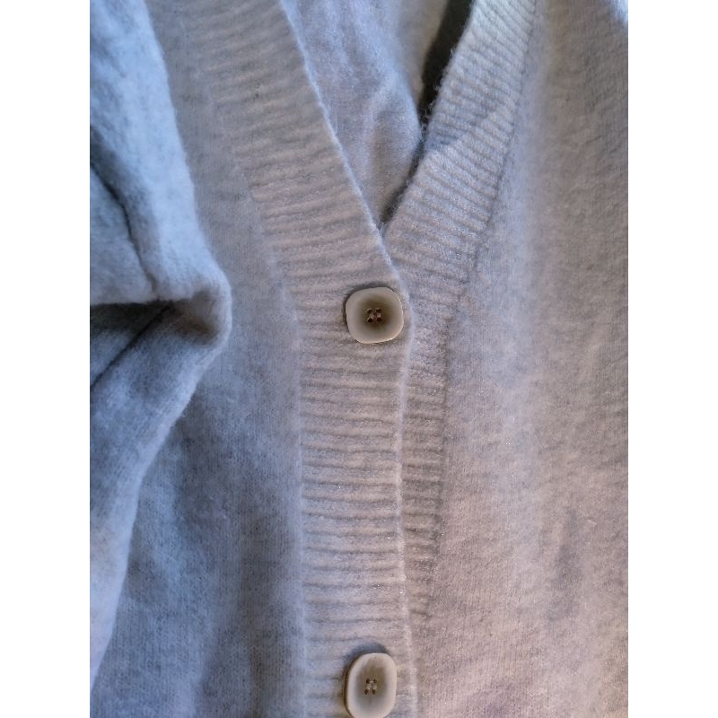 Áo khoác len cdg xám trắng  tặng cham cài áo  sz M TO giá chỉ áp dụng đến 1/11