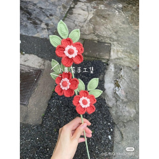 Hoa Hồng Canina bằng len 🌹