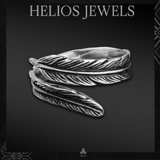 Nhẫn thời trang nam Helios Jewels Basic Feather - Chất liệu Thép không gỉ cao cấp