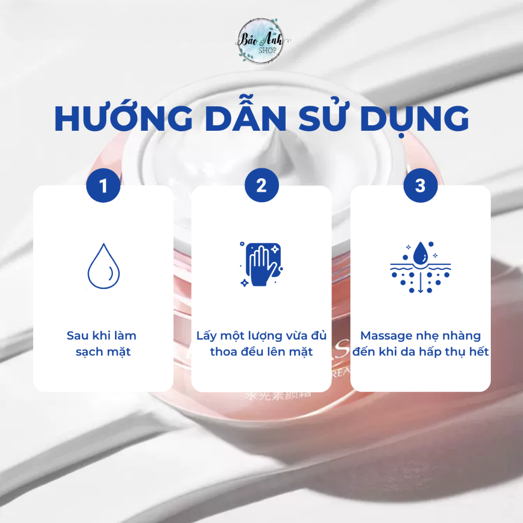 Kem Aqua Lucenbase 50g nâng tone da, trắng tự nhiên
