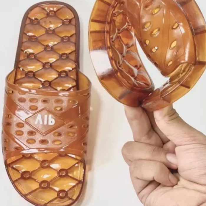 Dép chữ VIP đi nhà tắm văn phòng có lỗ thoát nước nhựa nguyên chất