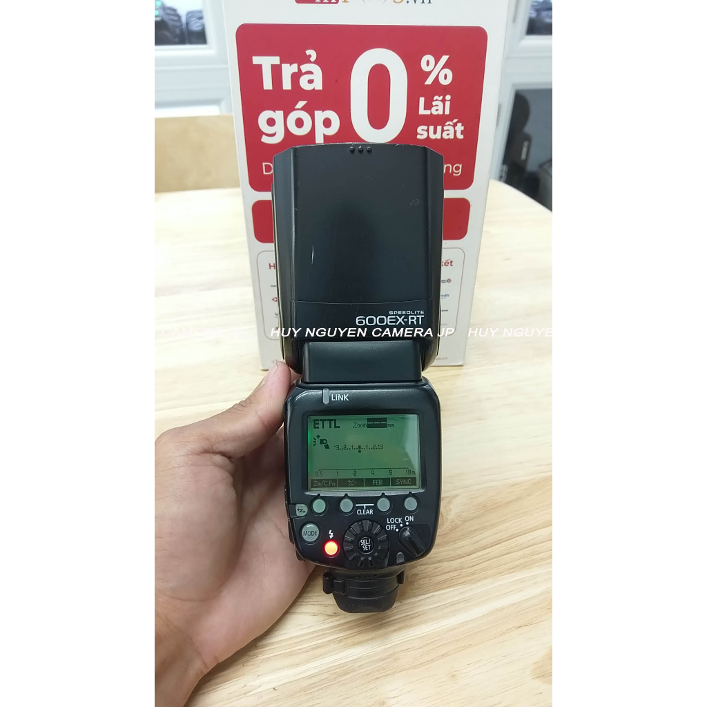 ĐÈN FLASH CANON 600EX RT 90-99%. Hoạt động tốt mọi chức năng.