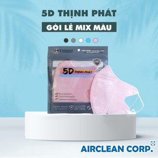 Khẩu Trang 5D Thịnh Phát - 1 Gói Khẩu Trang 3 Lớp Kháng Khuẩn