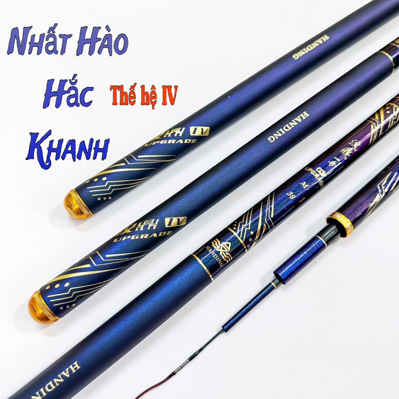 Cần câu tay Handing Nhất Hào Hắc Khanh thế hệ IV F1 tặng túi vải tặng ngọn phao trục và lưỡi