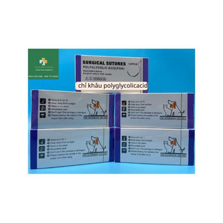 CHỈ TIÊU CHẬM - PGA - Poly Glicolic Acid - Chỉ Tím - UY TÍN 7 năm có mặt trên thị trường