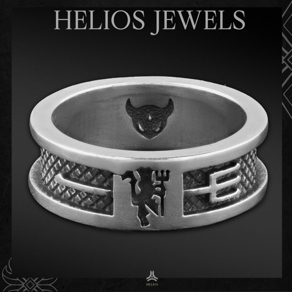 Nhẫn Bạc S925 RED DEVIL RING Helios Silver Original NBN0685