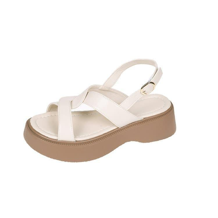 Sandal nữ lên chân siêu xinh quai chéo dễ phối mẫu mới 2023 HCOM387.DE