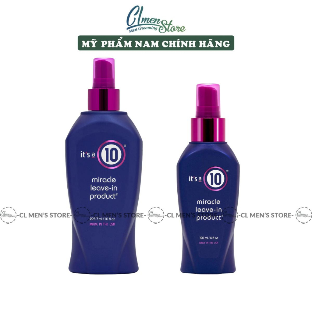 Xịt Dưỡng Xả Khô It's A 10 Miracle Leave-In Conditioner Spray 59ml - 120ml - 295ml