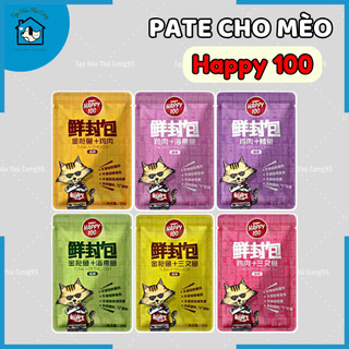 Pate wanpy happy 100 cho mèo thơm ngon hấp dẫn 70gr