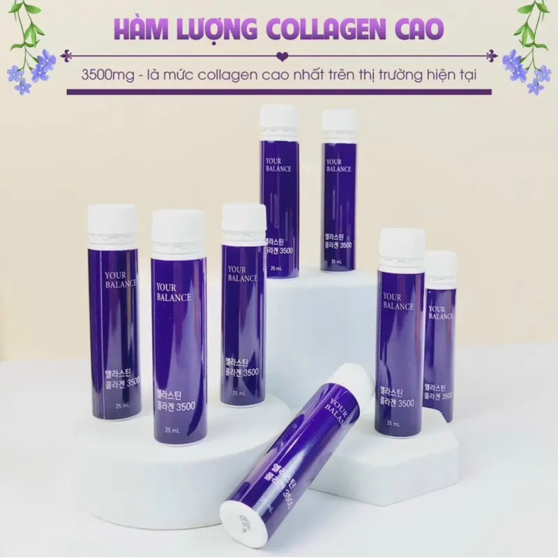 Nước Uống Elastin Collagen 3500mg Your Blance Cao Cấp Trẻ Hoá Da Và Trắng Sáng